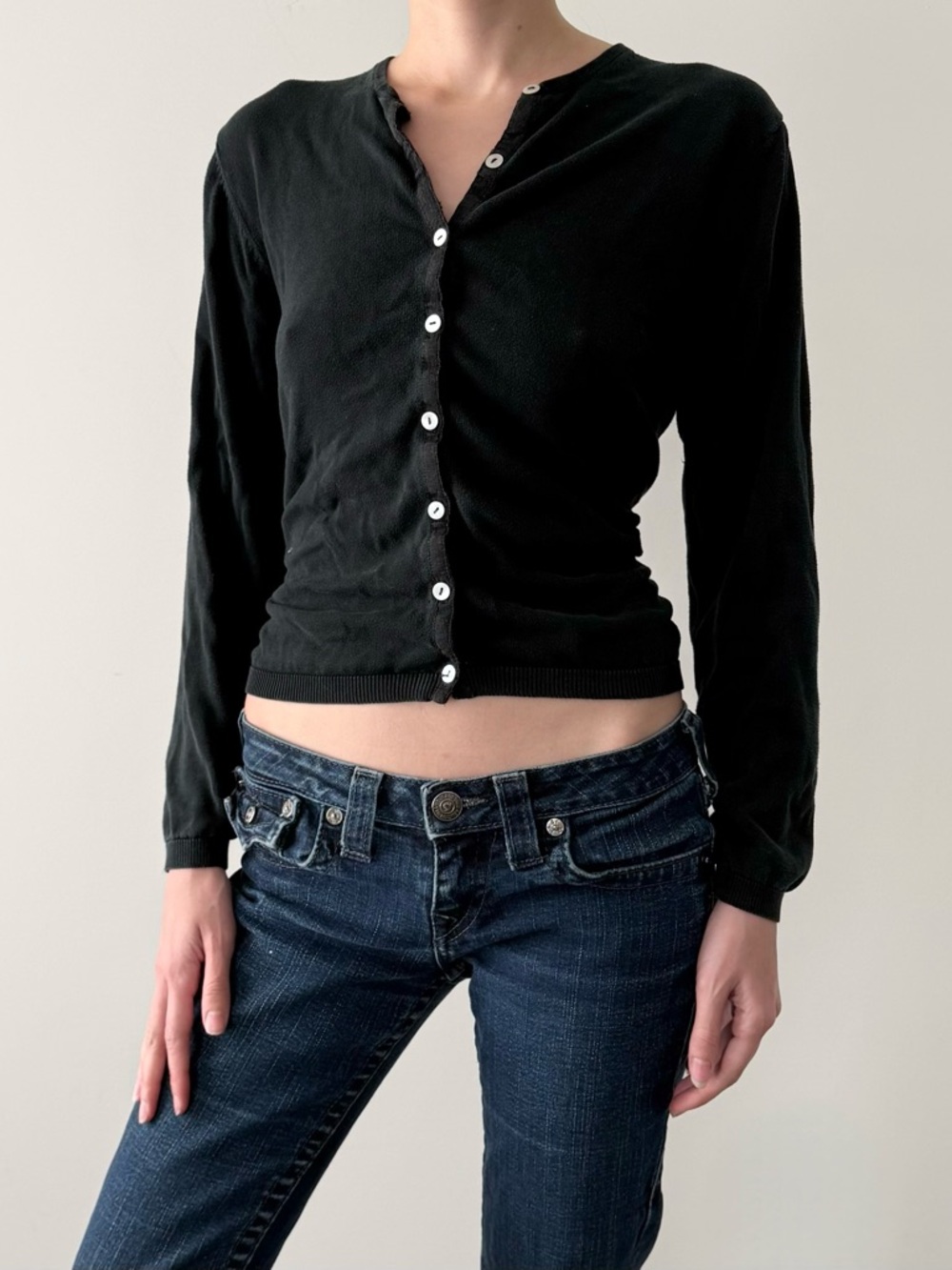 Vintage 100% silk knit cardigan